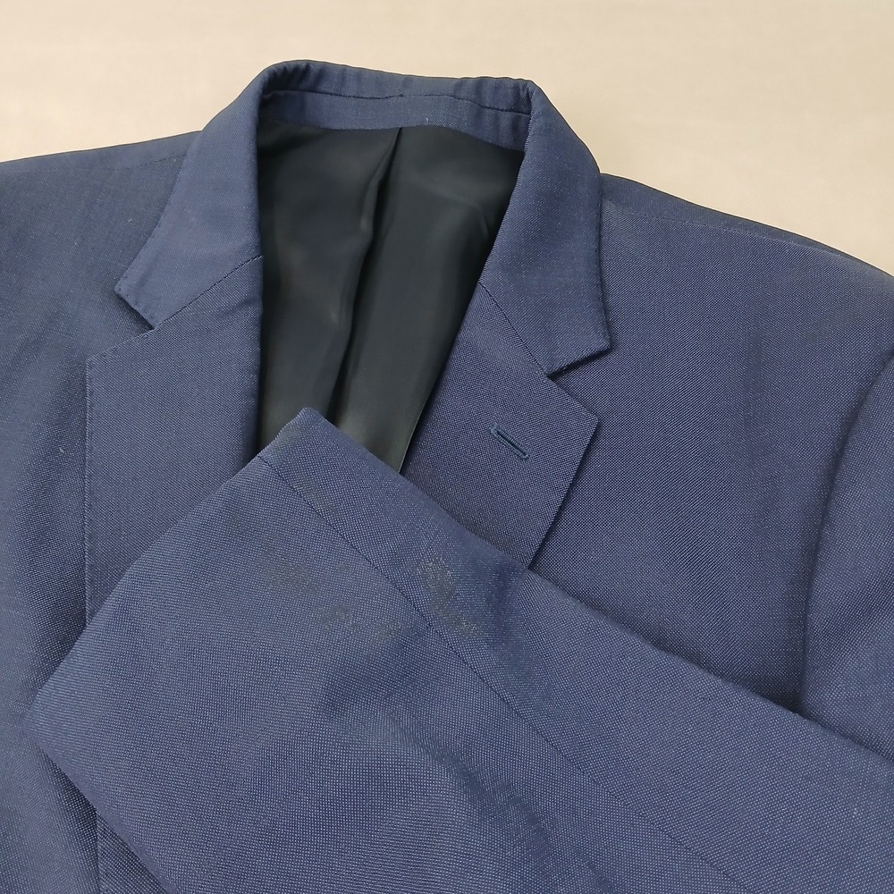 The Blk Tux Tollegno 44R Mens Blazer Sport Coat Merino Modern 21x30 **Fits 42R *